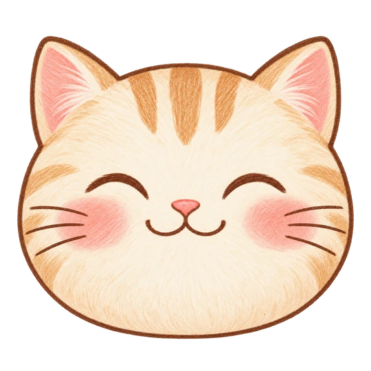 ねこのフェイススタンプ