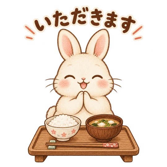 いただきます・うさぎ